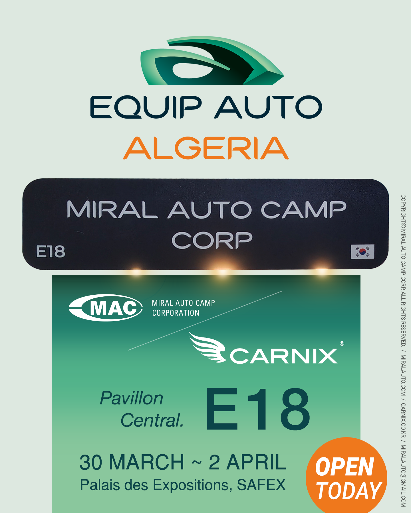 [INVITATION from Miral Auto Camp] Equip Auto Algeria 2026