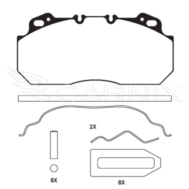 CARNIX photo - MACWVA29090 PAD KIT- DISC BRAKE